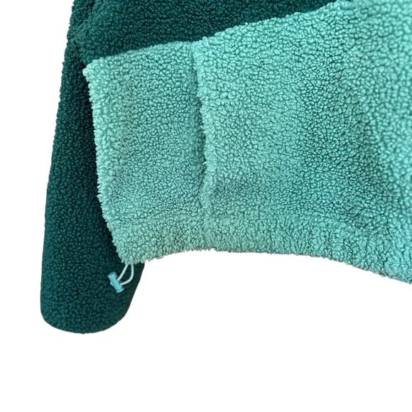 Women's Old Navy Long Sleeve Oversized Two-Tone Sherpa Sweatshirt Size Small - Picture 5 of 12